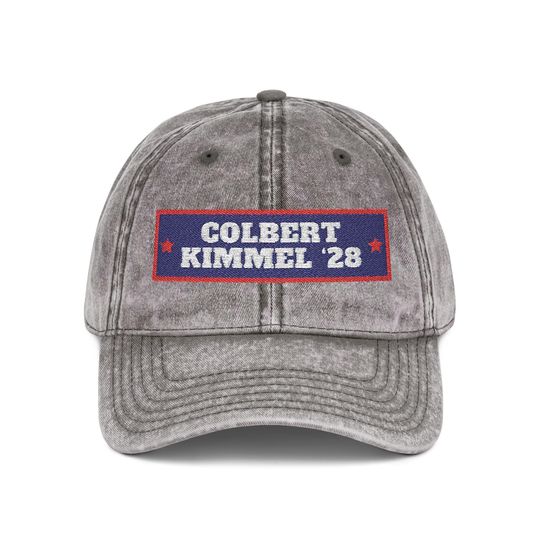 Discover Embroidered Vintage Cap: Subtle Anti-Trump Hat - Free Speech Design