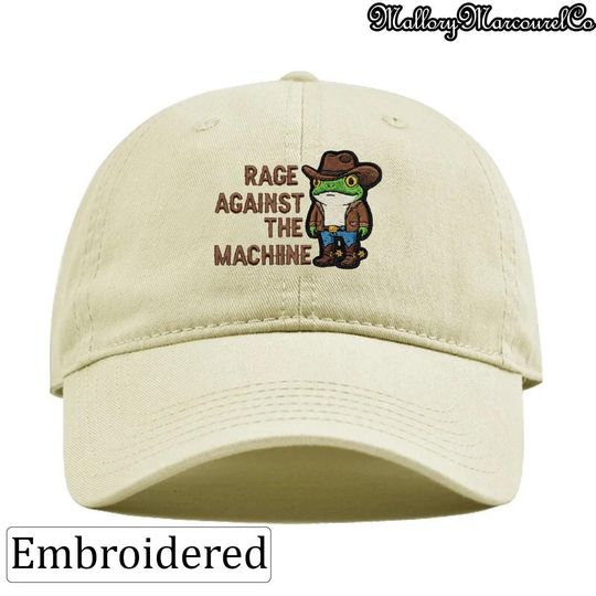 Portland Frog Protest Embroidered Hat, Anti ICE Cap, FDT Hat, Resistance Embroidered Hat, I Stand With Frog Hat, No Kings Day Embroidery Hat