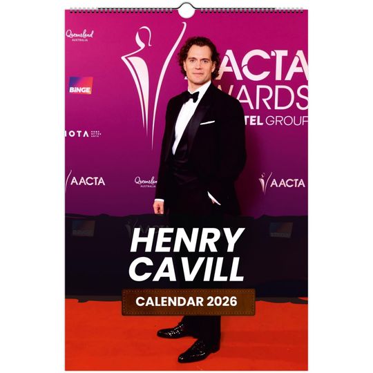 Henry Cavill 2026 Wall Calendar, Exclusive Celebrity Poster Calendar for Fans, Premium Quality Art Prints