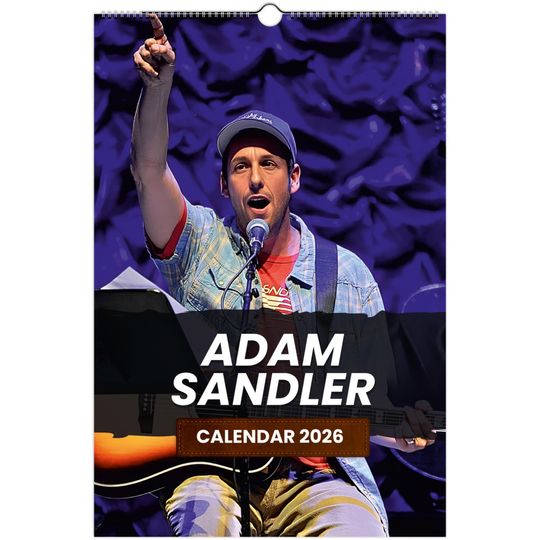 Discover Adam Sandler 2026 Wall Calendar: Exclusive Celebrity Art Prints