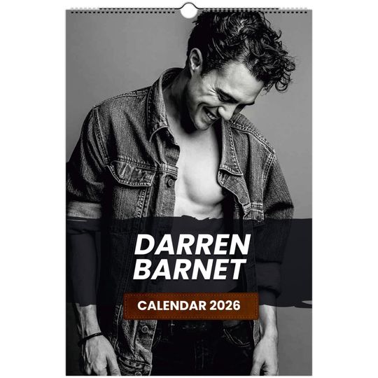 Discover Darren Barnet 2026 Wall Calendar: Exclusive Celebrity Art Prints