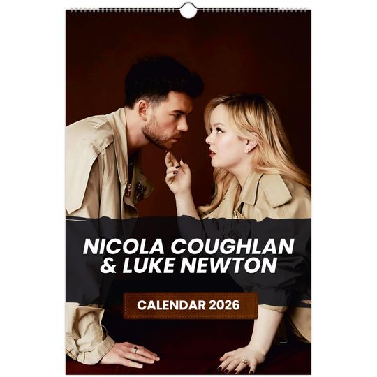 Discover Nicola Coughlan & Luke Newton 2026 Wall Calendar, Exclusive Celebrity Poster Calendar for Fans
