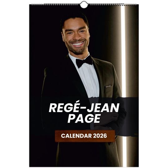 Discover Rege-Jean Page 2026 Wall Calendar, Exclusive Celebrity Poster Calendar for Fans, Premium Quality Art Prints