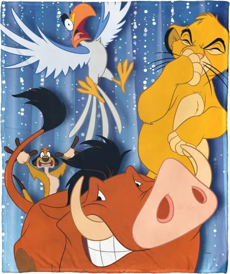 Discover Embarrassed Pumba Disney 100 Holiday DisneyFriends Christmas Fleece Blanket