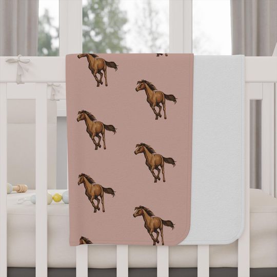 Discover Regal Horse Toddler Blanket, Equestrian Gift