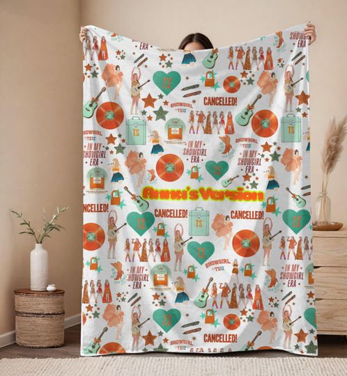 Discover Personalized Showgirl Cozy Velveteen blanket