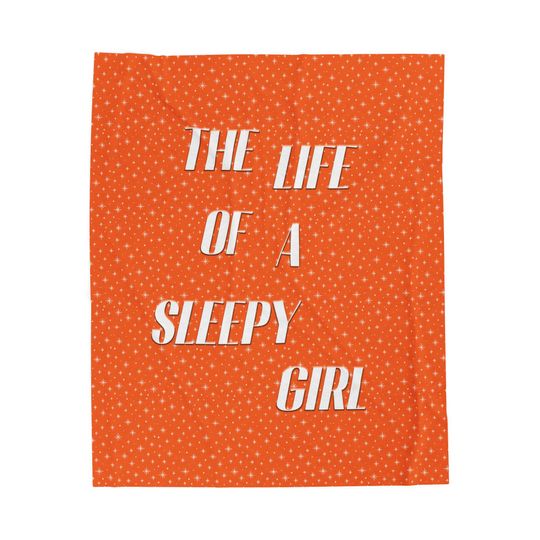 Discover Life of a Sleepy Girl Plush Blanket, Cozy Throw for Swift Fans, Gifts for Taylor Lovers, Soft Home Decor, Blanket for All Occasions