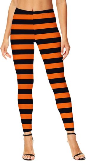 Discover Deerose Halloween Women Costume Leggings Thanksgiving High Waist Tight Pants