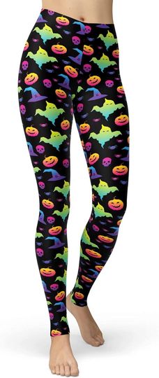 Discover Sissycos Women's 80s Neon Splash Printed Leggings