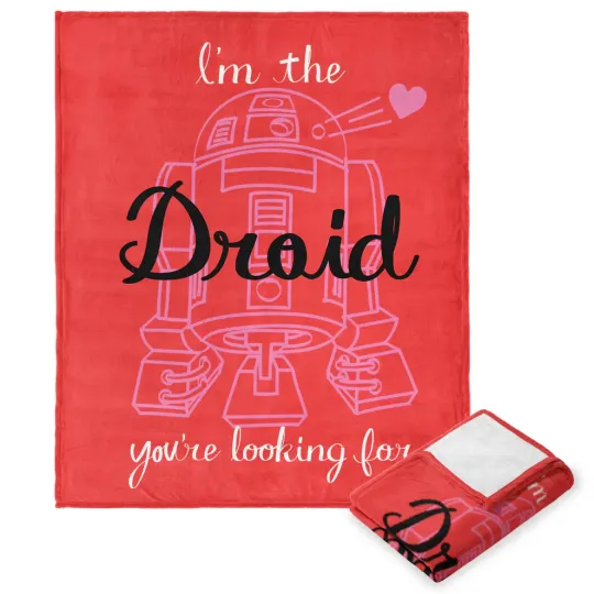 Discover Disney Star Wars Classic Your Droid Cozy Fleece Blanket