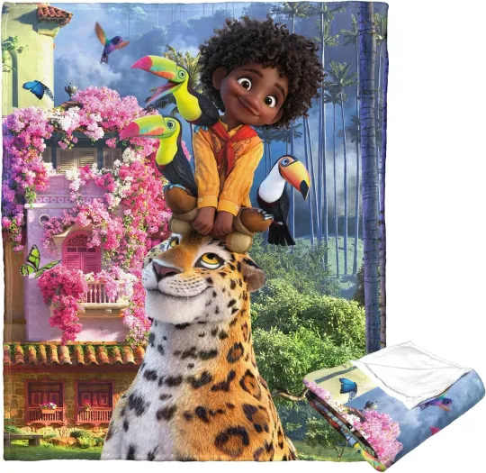 Discover Disney Encanto Jungle Meetup Cozy Fleece Blanket