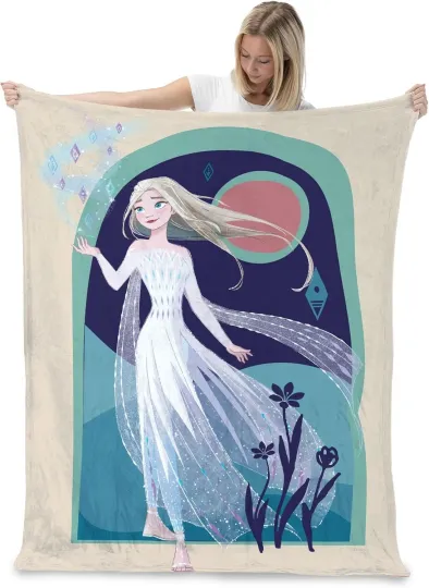 Discover Disney Frozen, Into The Unknown DisneyFriends Holiday Fleece Blanket