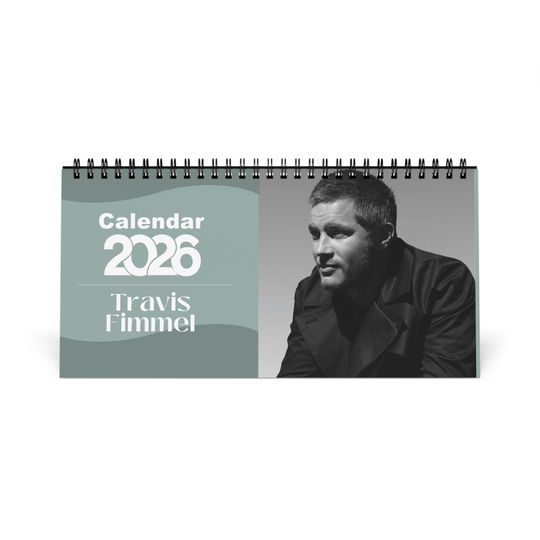 Discover Travis Fimmel 2026 Desk Calendar | Celebrity Spiral Bound Photo Calendar | Fan Collectible Gift | Stylish Desk & Office Dcor