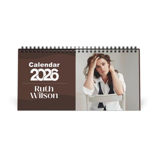 Discover Ruth Wilson 2026 Desk Calendar | Celebrity Spiral Bound Photo Calendar | Fan Collectible Gift | Stylish Desk & Office Dcor