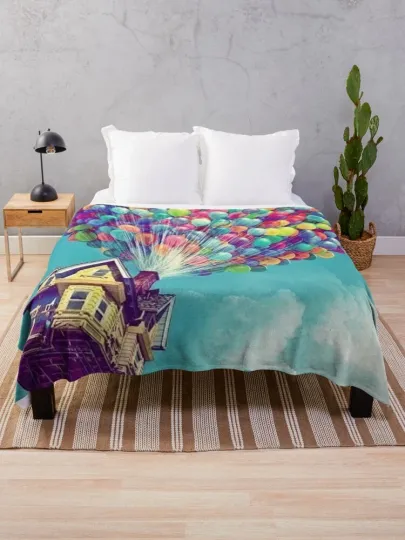 Discover Disney Up House In The Air Cozy Fleece Blanket