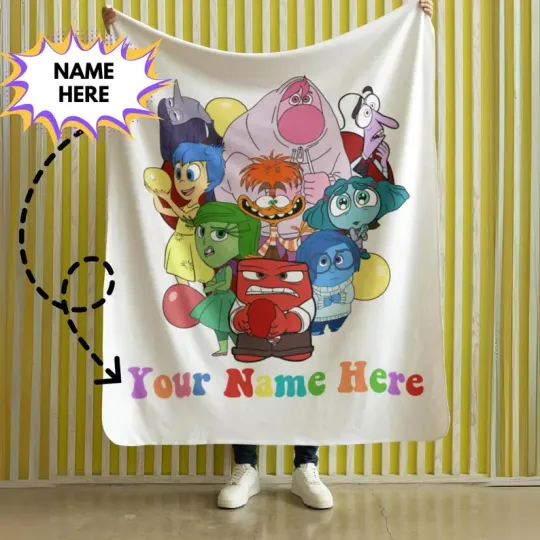 Discover Personalized Disney Inside Out Okay To Feel All Of The Feels Fleece Blanket