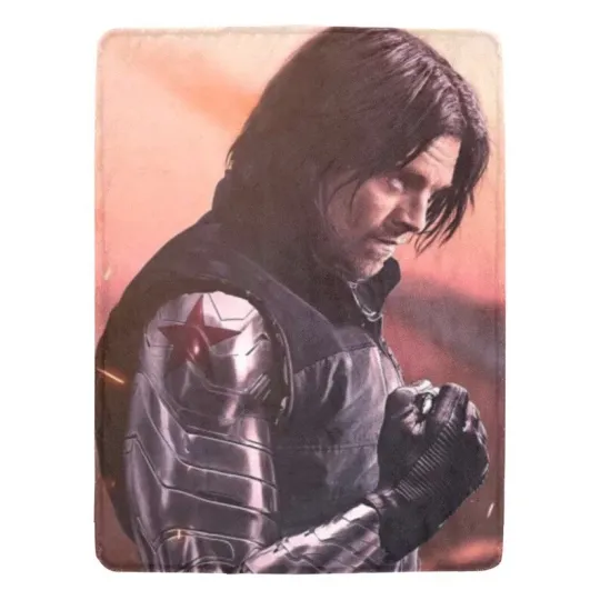 Discover DC Comic Sebastian Stan SuperHero Fleece Blanket Disney Marvel Fleece Blanket