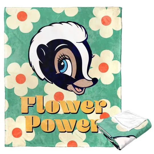 Discover Disney Bambi 80th Celebration Flower Power Cozy Fleece Blanket, Fleece Blanket