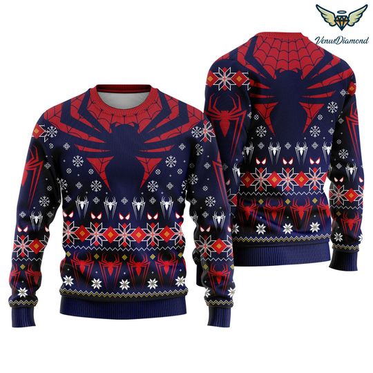 Spiderman Xmas Ugly Sweater | Peter Parker Spiderman Sweater | Superhero Ugly Sweater | Christmas Ugly Sweater | No Way Home