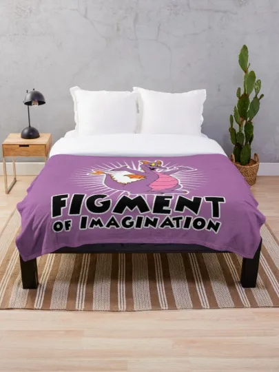 Discover Disney Figment Of Imagination Purple Cozy Fleece Blanket
