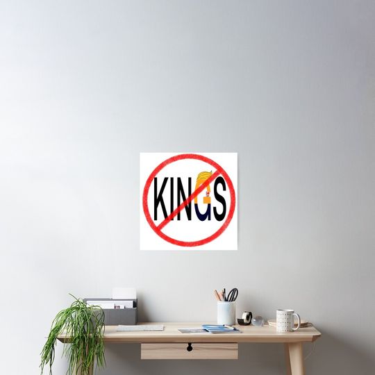 Discover No Kings Orange with Soft Drink Poster