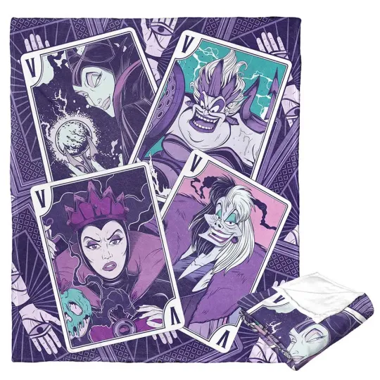 Discover Disney Villains Tarot Villains Cards Cozy Fleece Blanket