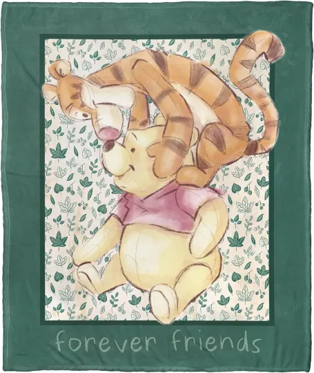 Discover Pooh And Tiger Forever Friends Though Silk Touch Disney Throw Fleece Blanket