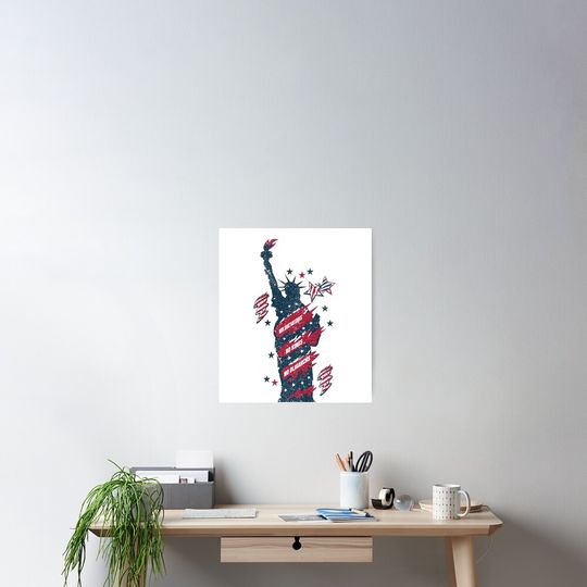 Discover No Dictators No Kings No Oligarchs Statue of Liberty Political Protest Art Poster