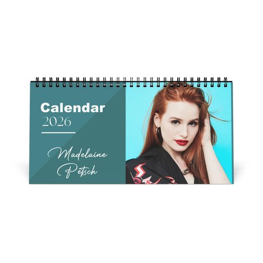 Discover Madelaine Petsch 2026 Desk Calendar | Premium Spiral Bound Celebrity Photo Calendar | High-Quality Fan Gift & Desk Dcor