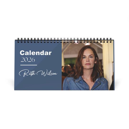 Discover Ruth Wilson 2026 Desk Calendar | Premium Spiral Bound Celebrity Photo Calendar | High-Quality Fan Gift & Desk Dcor
