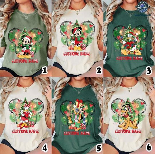 Discover Disneyland Christmas Matching T-Shirt, Mickeys Very Merry Christmas, Family Christmas Shirts, Christmas Matching Tee,Christmas Group Costume