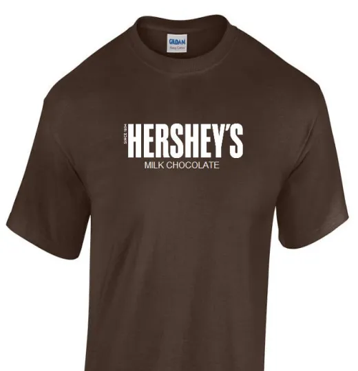 Discover Hershey's Milk Chocolate T-Shirt Brown White Funny Since 1894