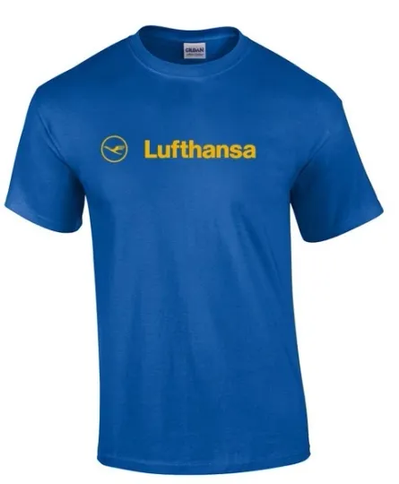Discover Lufthansa Vintage Logo German Airline Aviation T-Shirt S-5XL