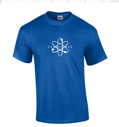 Discover Apple Store Genius Bar Molecular Logo T-Shirt Royal