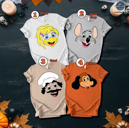 Discover Chuck E Cheese Halloween Costume Shirt, Chuck E Cheese Group Shirts, Chuck E Cheese Family Shirts, Halloween Costume Party 2025