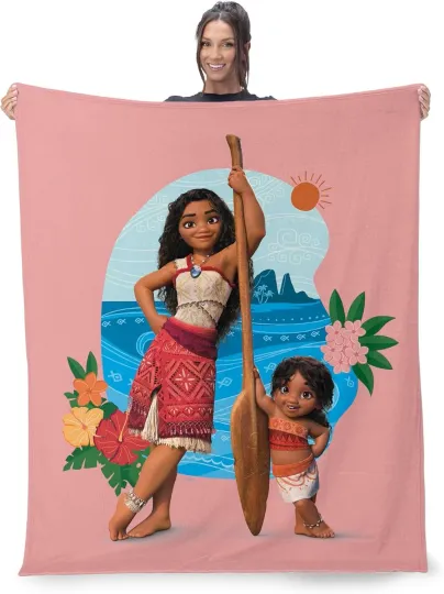 Discover Beach Moana And Friends Disney Moana 2, DisneyFriends Fleece Blanket