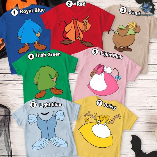 Discover Cinde Halloween Costume T-shirt, Halloween Cinde Group Shirt, Jag and Gus Gus Shirt, Halloween Matching T-shirt, Halloween Party