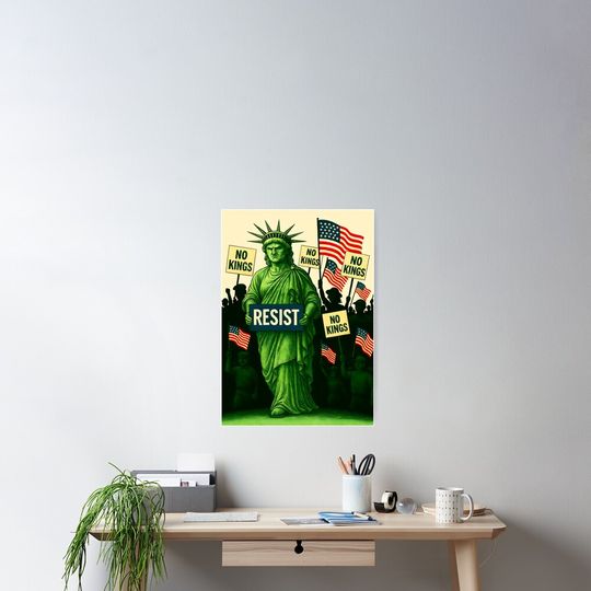 Protest Signs - No Kings Day Poster