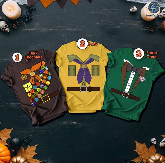 Carl And Ellie Up Costume Shirt | Pixar Up Movie | Halloween Costume Matching Shirt | His Carl Her Ellie Shirt | Halloween Couple Shirt