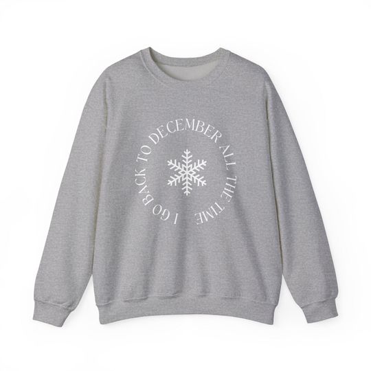 Discover Back to December Cotton Crewneck Sweatshirt