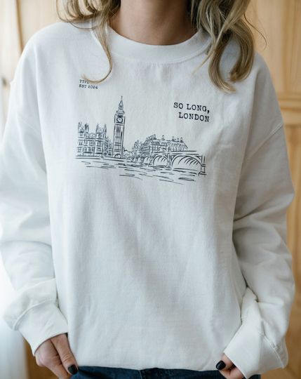 Discover So Long London Crewneck | Sweatshirt, taylor Jumper, Taylor, Eras Tour, Black Dog, loml