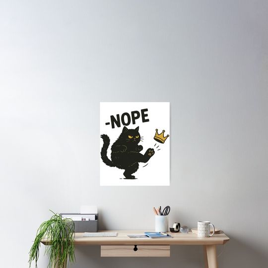 Discover No Kings in America Nope Poster, Anti Donald Trump Poster