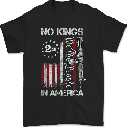 Discover No Kings In American Vintage Usa Flag Patriotic No Kings Unisex T-shirt