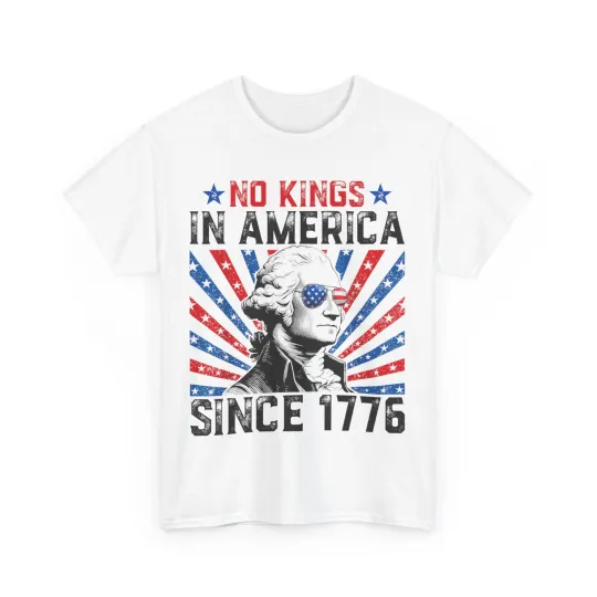 Discover No Kings In America Since 1776 American Flag Independence Day Vintage Shirt