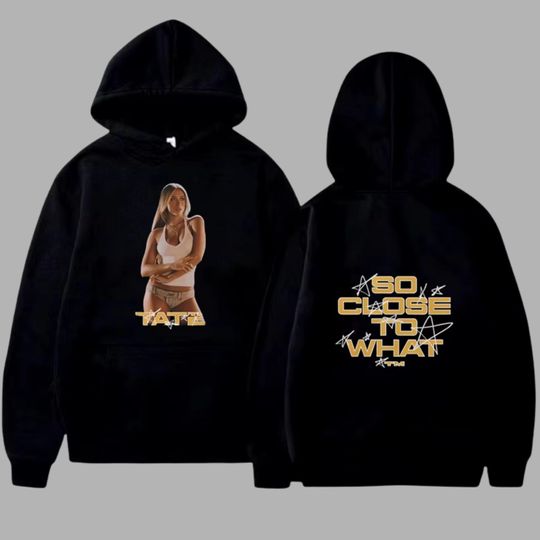 Discover So Close To Tate McRae Hoodie |Retro Harajuku  Sweatshirt |Unisex Hip-Hop Streetwear | Casual Oversized Hoodie |Concert Music Merch Fan Gift