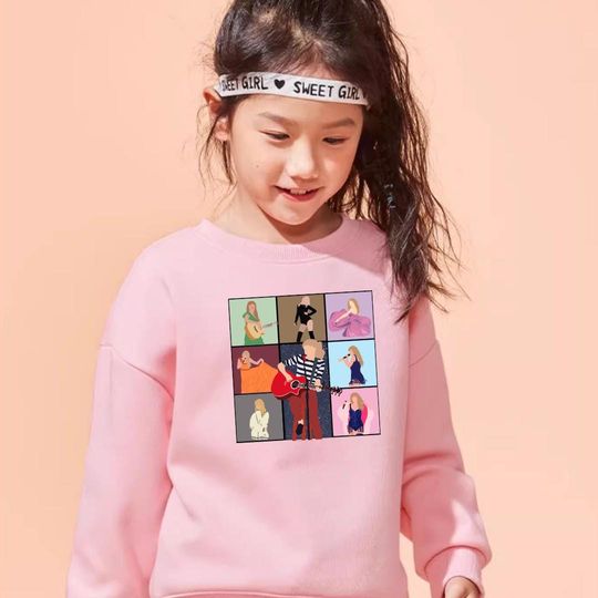 Discover TS Merch Girls Jumper,  TS Concert Style, Swift Sweater for little girl, Swift Kids Jumper, Music Lover Girl T-Jumper