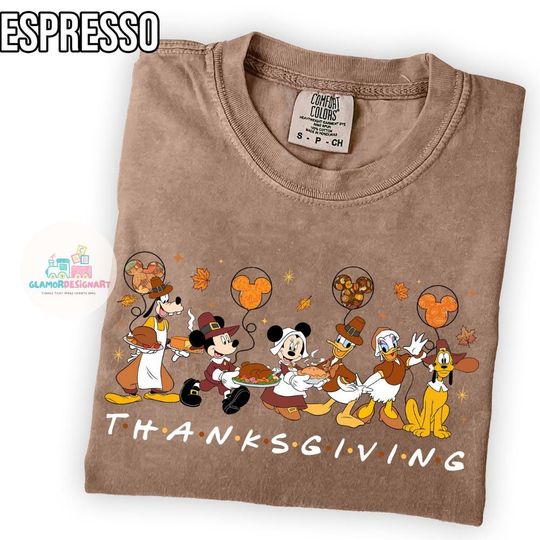 Discover Mickey And Friends Thanksgiving Shirt, Disney Thanksgiving T-Shirt, Happy Thanksgiving Shirt, Gift For Thanksgiving