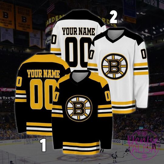 Personalized Boston Bruins Hockey Jersey, Jersey For Men With Your Team Name, Fan Hockey Jersey