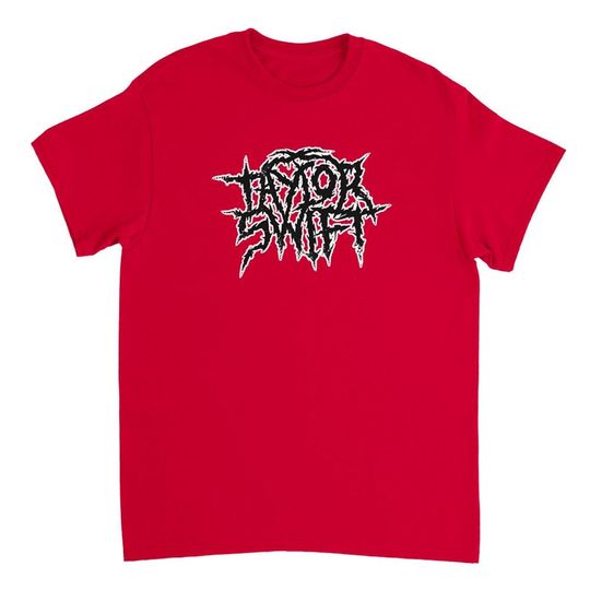 Taylorr Swifts red metal / punk T-shirt