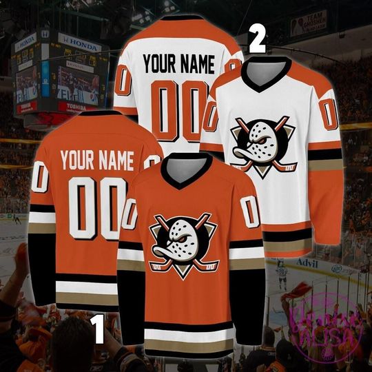 Personalized Anaheim Ducks Hockey Jersey, Jersey For Men With Your Team Name, Fan Hockey Jersey